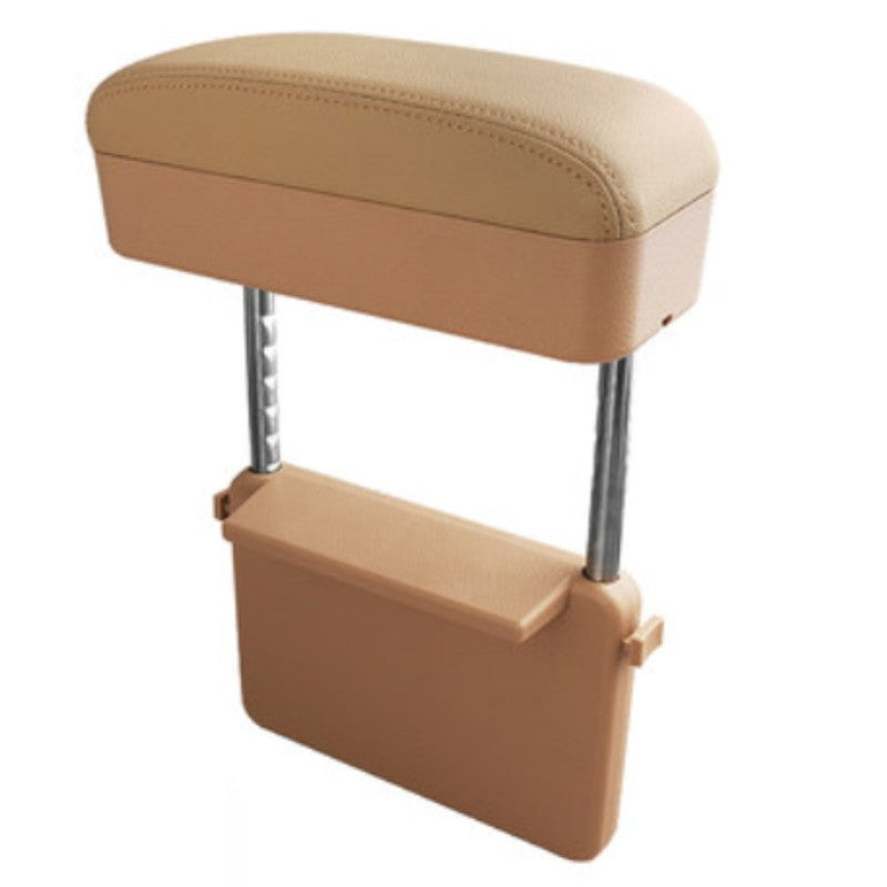 Norvo | 3-i-1 Universell Justerbar Bil Armlene Oppbevaringsboks, med Armstøtte, Trådløs Lading & Gjenstandsoppbevaring, for Langdistansekjøring (1PC)