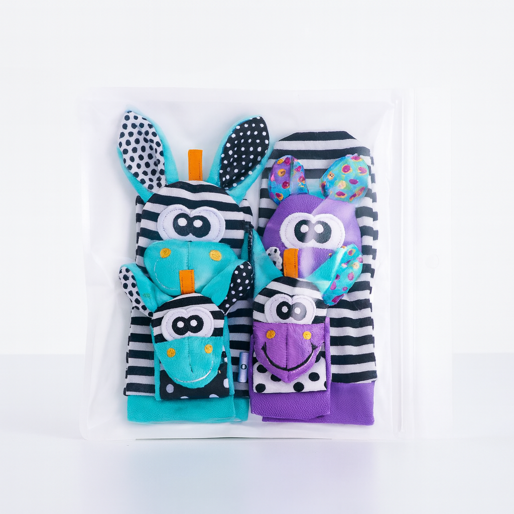 Norvo | Baby Rangle Sokker Håndleddsleketøy Sett