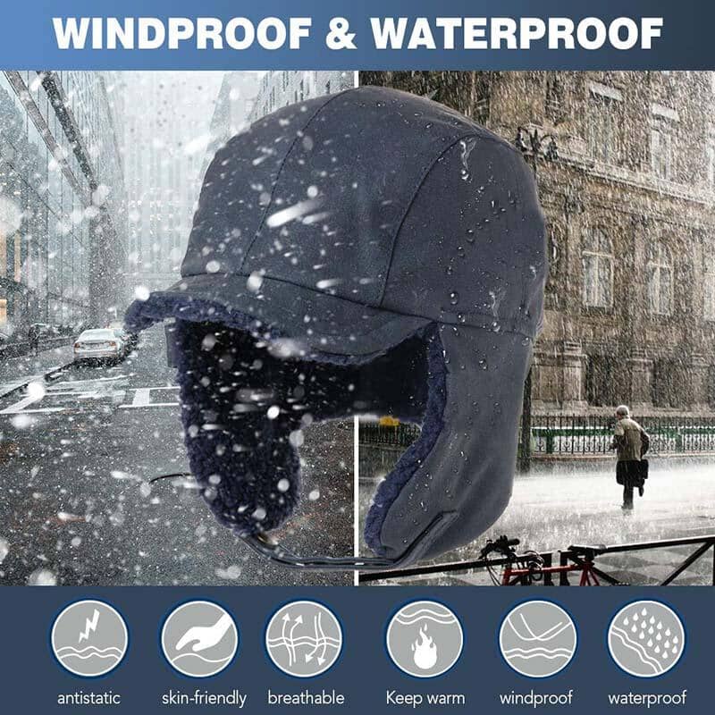 Norvo | Unisex vindbestandig & varm & øre- og ansiktsbeskyttende hatt
