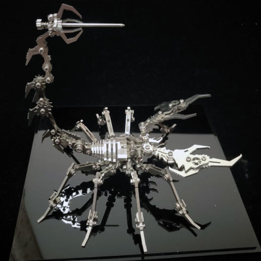 Norvo | 3D Skorpion Rustfritt Stål DIY Metall Byggeklosser, for Moro, Gave & Utstilling