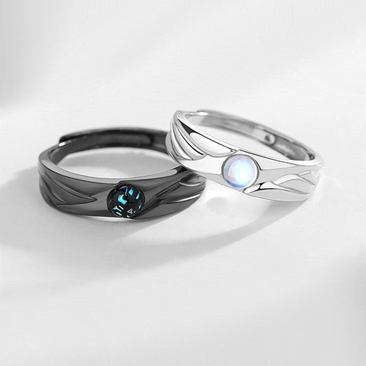 Norvo | 925 Sterling Silver Ringer for Deg og Din Partner, Beste Gave til Valentinesdagen
