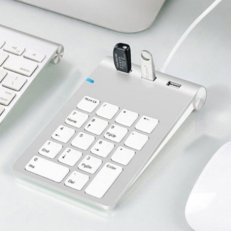 Norvo | Bærbare laptop numeriske tastaturer, med 3*USB3.0 porter & elegant design, for Windows & IOS