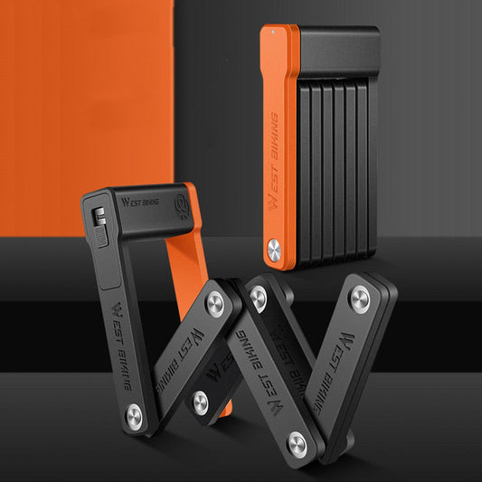 Norvo | Bærbar Sammenleggbar Solid Sykkellås, med Segmentert Design, for Sykler