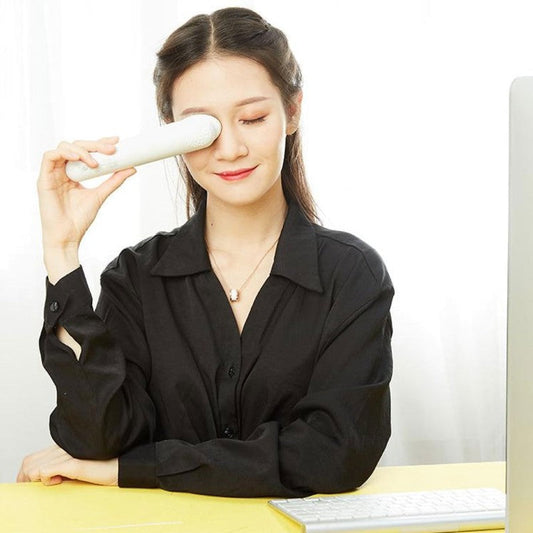 Norvo | Bærbar Oppladbar Øyemassasje, med Kjøle- og Varmealternativer, Roterbart Hode & Sonic Vibrasjon