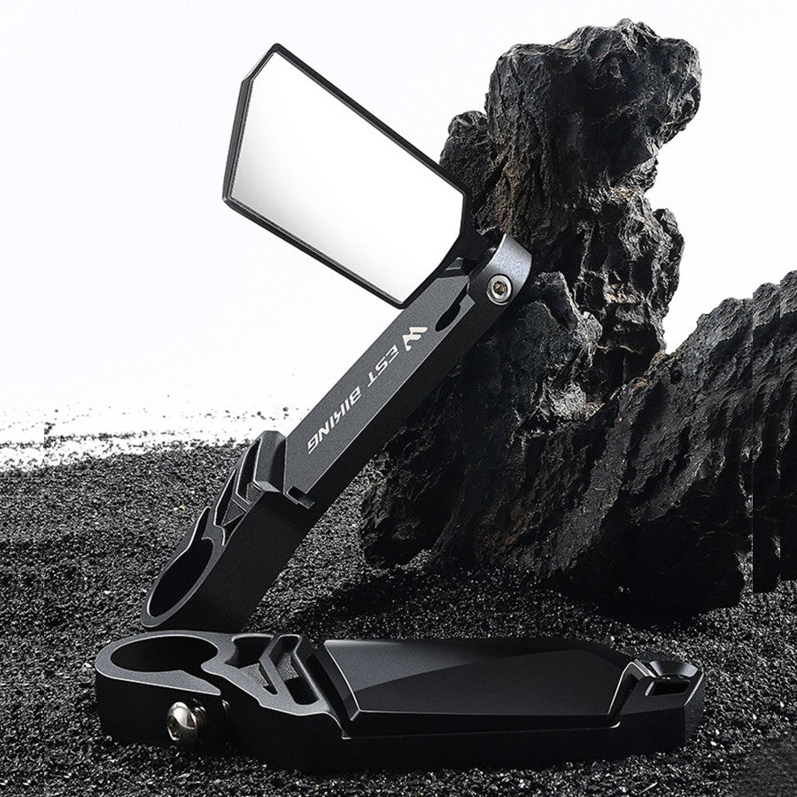 Norvo | Sammenleggbare sykkelstyre bakview speil, egnet for alle sykler med 22 mm styre (2-pakning)