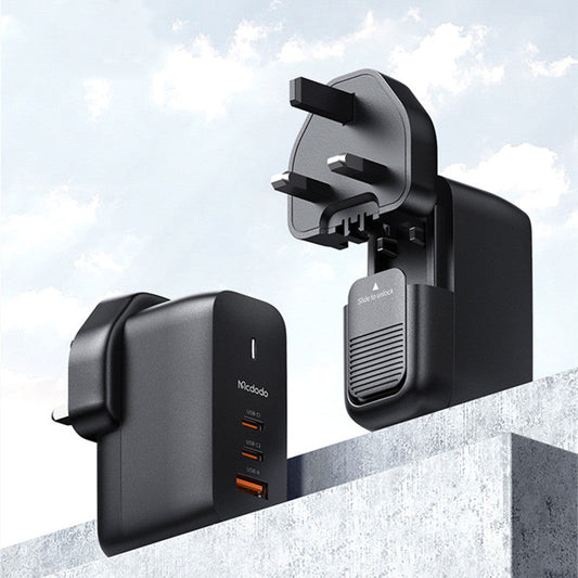 Norvo | 65W Telefonlader med 2 USB-C & 1 USB-A porter, for telefon & laptop