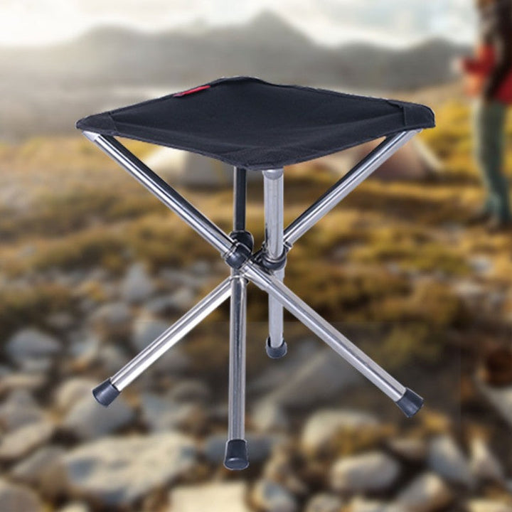 Norvo | Sammenleggbart Lett Campingstol, med Holdbart Rustfritt Stål, for Camping, Reise, Fotturer, BBQ, Fisking, Hage