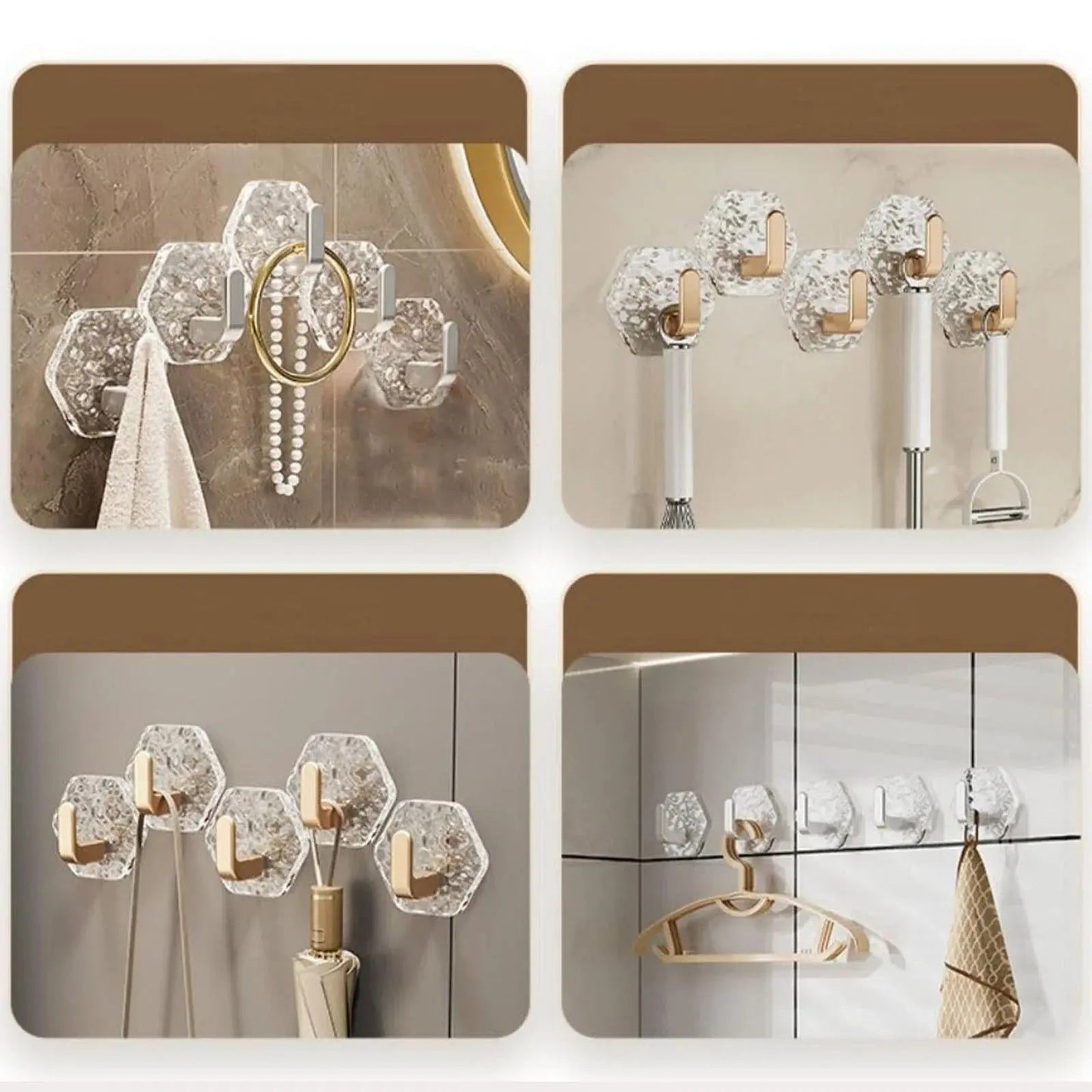 Norvo | GoldFang Veggkrok — Lynrask organisering som får veggene dine til å skinne!