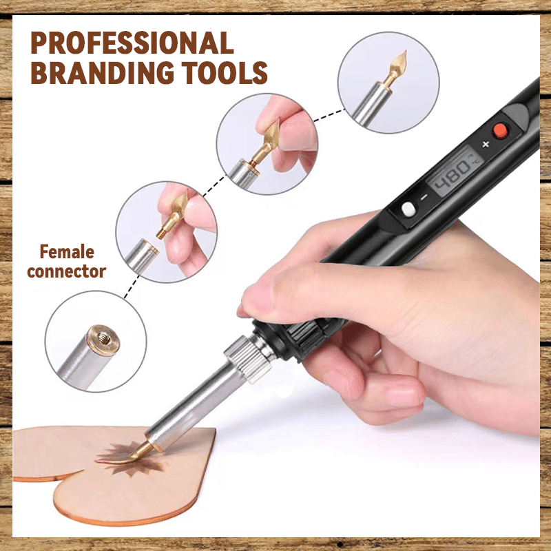 Norvo | 26 Buchstaver Kobberform —DIY Trebrenning/Laging Set