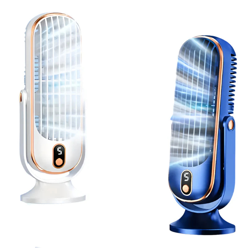 Norvo | Bærbar Mini Luftkondisjoner med USB Lading – 5 Hastigheter & 720° Rotasjon