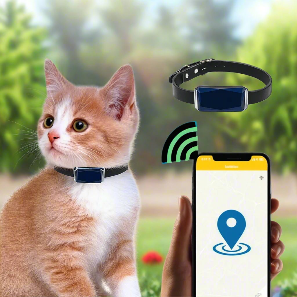 Norvo | GPS Tracker Realtime Lær Pet Krage