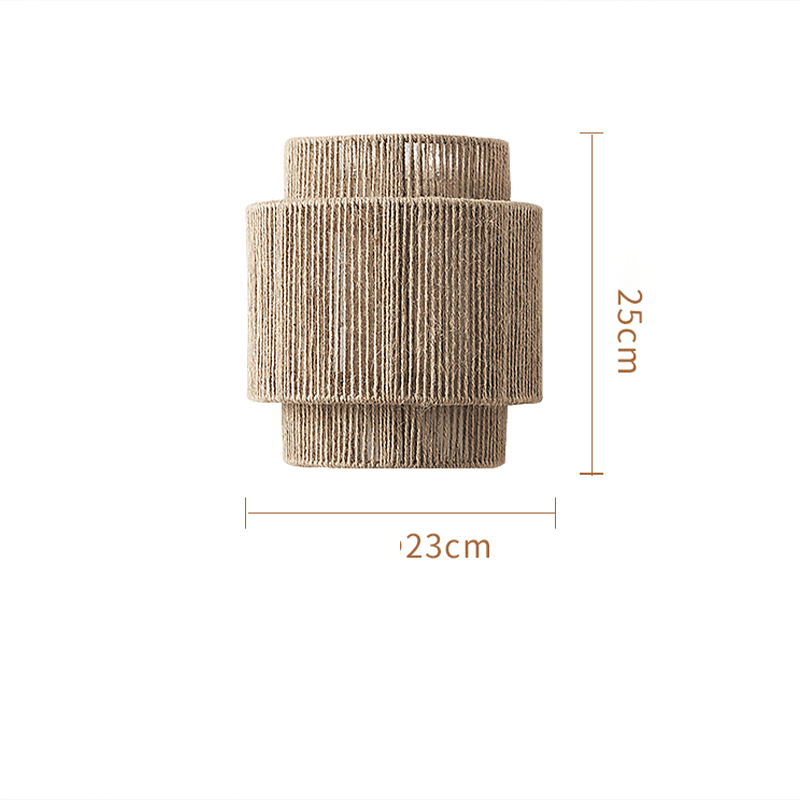 Norvo | HempLume - Vintage LED lampe - Bohemsk kurv - Naturlig preg
