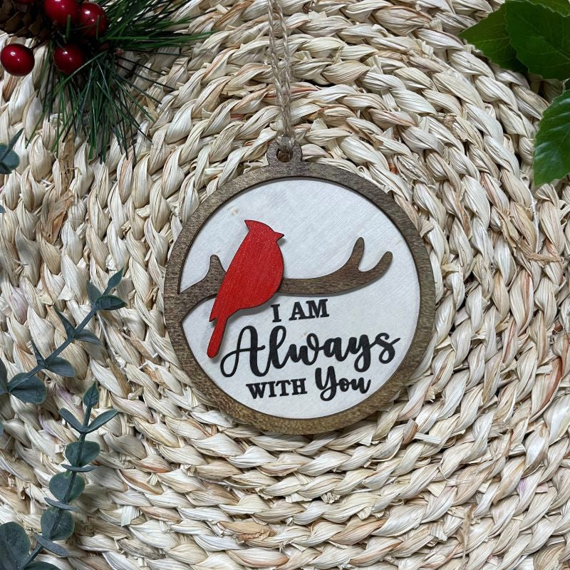 Norvo | Cardinal Bird Tre juleornament