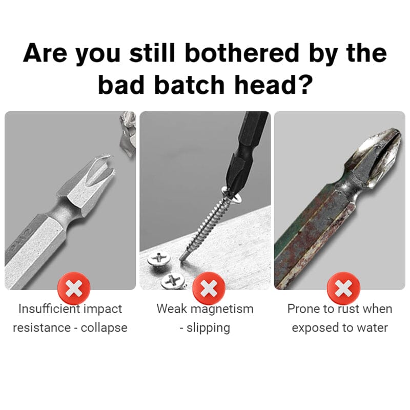 Norvo | D1 Anti-glid og støtsikre biter med Phillips skrutrekkerbiter