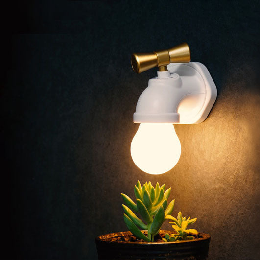 Norvo | Moderne kreativ kran ABS PC USB LED nattlampe vegglampe