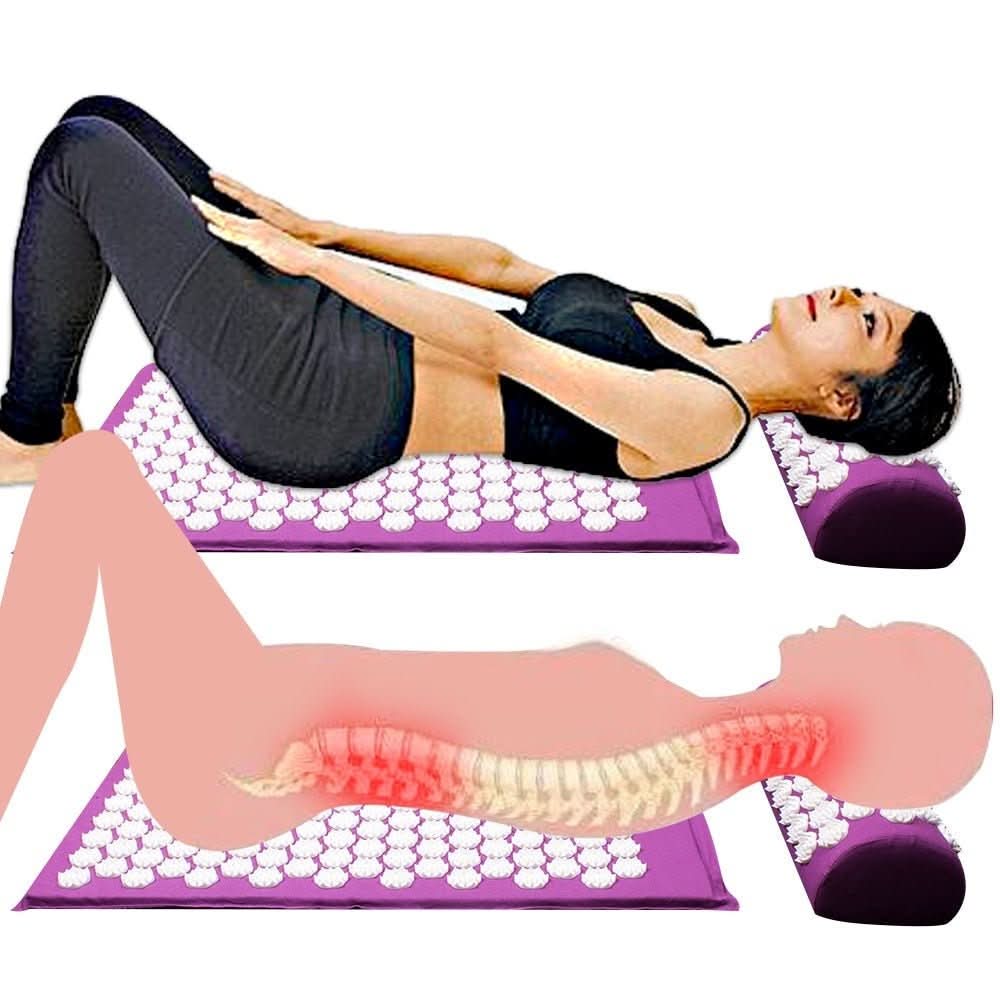 Norvo | Akupressur yogamatte & pute sett for naturlig smertelindring & avslapning