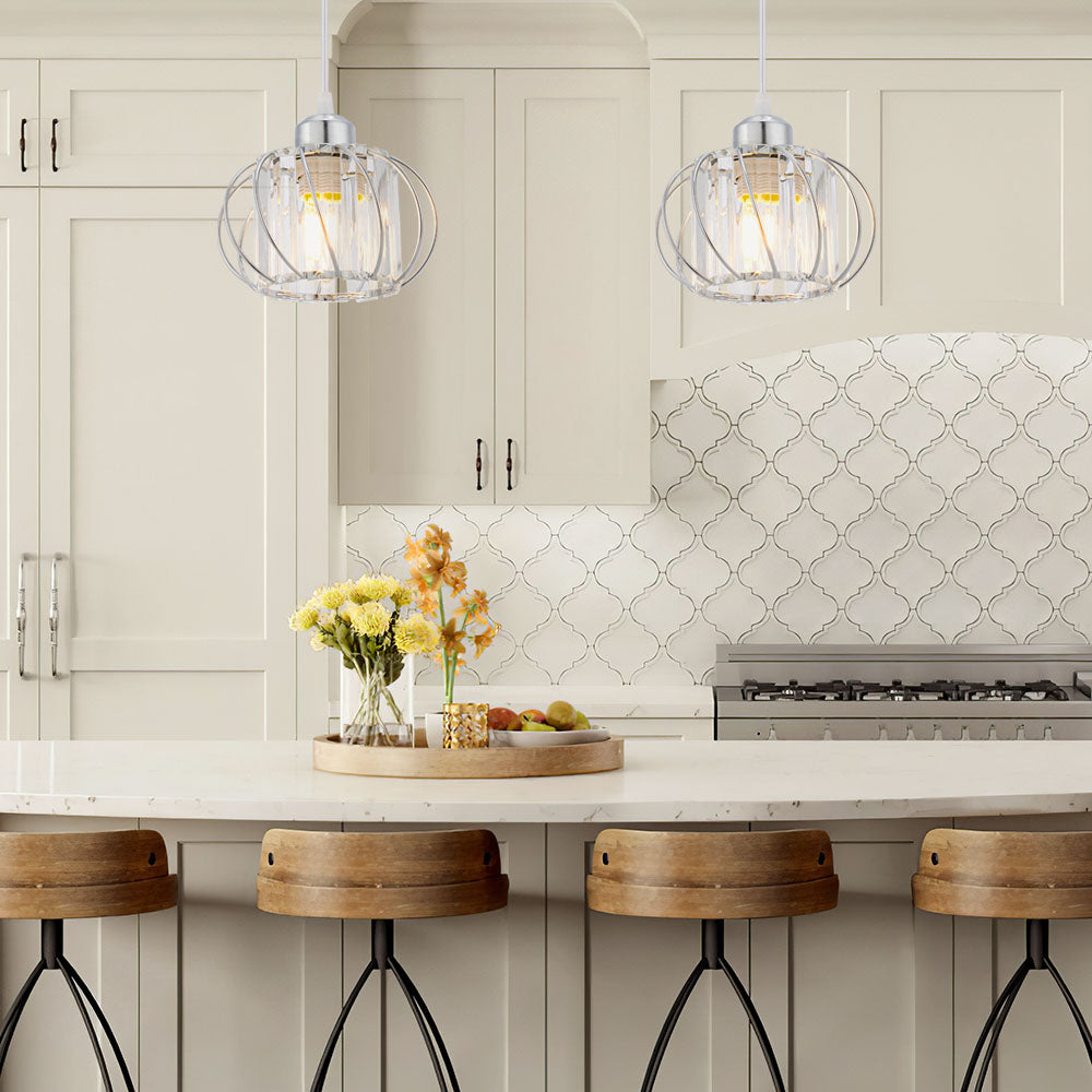 Norvo | Pendellampe svart glass kule taklampe