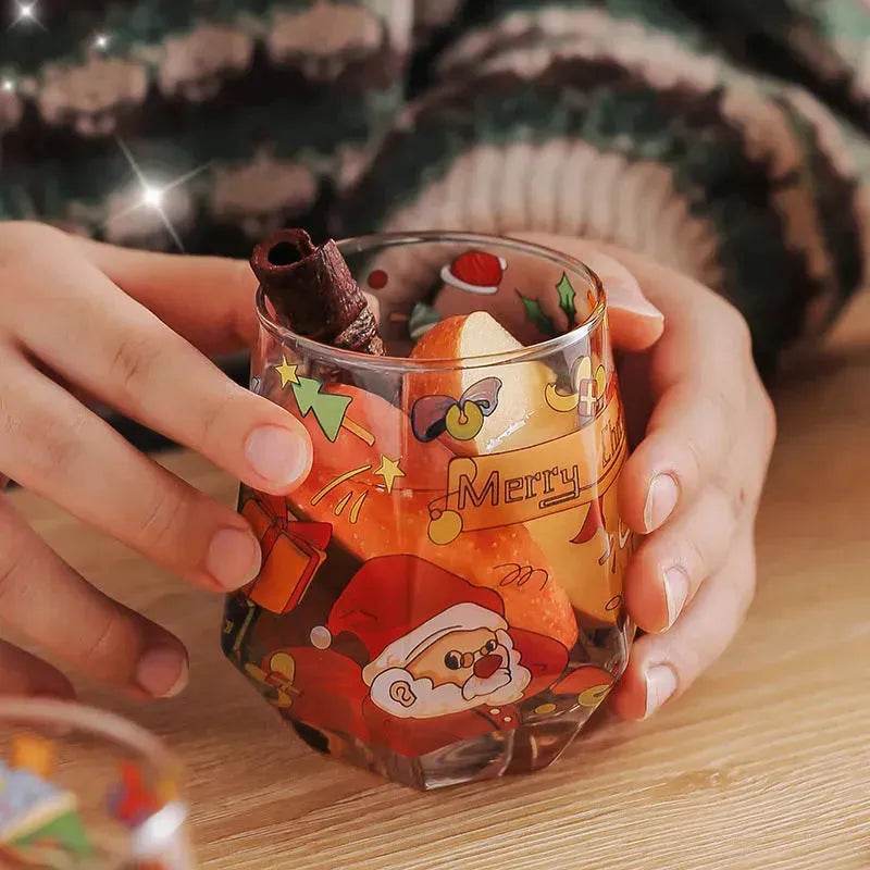 Norvo | 2025 julegave høy skjønnhet kreativ kopp jule-snømann glasskopp varmebestandig