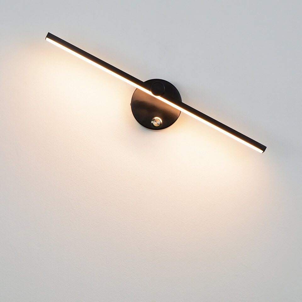 Norvo | Nordisk Minimalist Aluminium Lang Stangbryter LED Speil Vegglampe