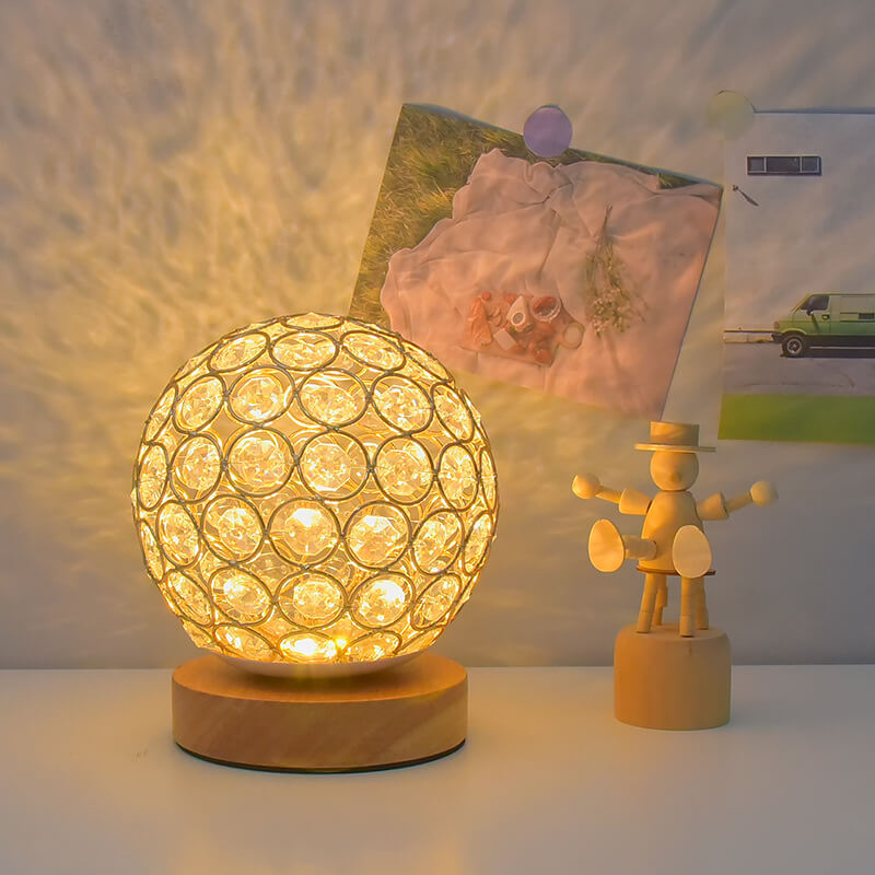 Norvo | Moderne Minimalistisk Rund USB Oppladbar LED Nattlampe Bordlampe
