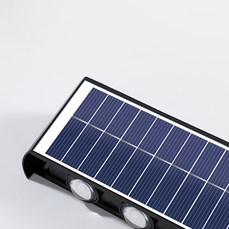 Norvo | Lumiora Moderne Solar-LED Vegglampe for Utebruk | Rektangulært Design | IP56 Vanntett | Ulike Størrelser og Lys Intensiteter