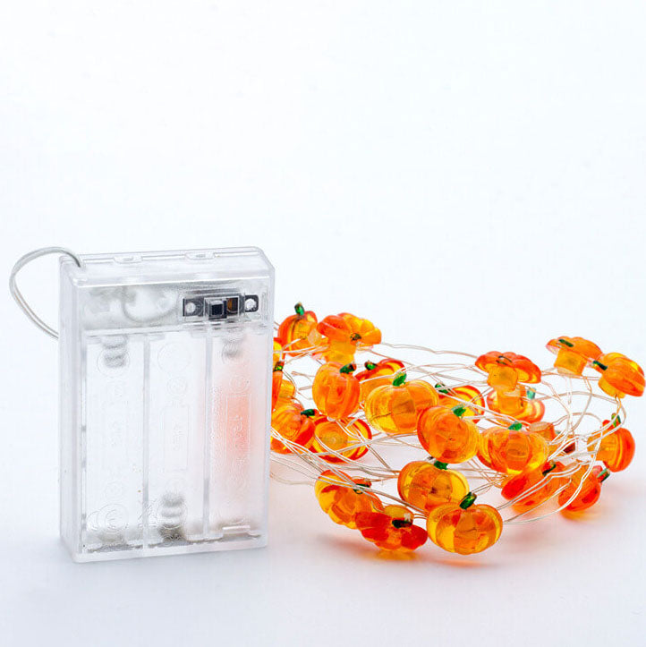 Norvo | Moderne Thanksgiving Lønn Eikenøtt Gresskar Dekorasjon 30 LED Lyslenker