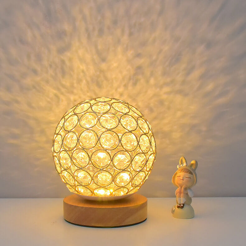 Norvo | Moderne Minimalistisk Rund USB Oppladbar LED Nattlampe Bordlampe