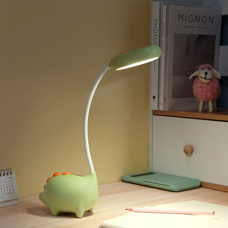 Norvo | Oppladbar LED Skrivebordslampe med Tegneserie Dinosaur Øyepleie