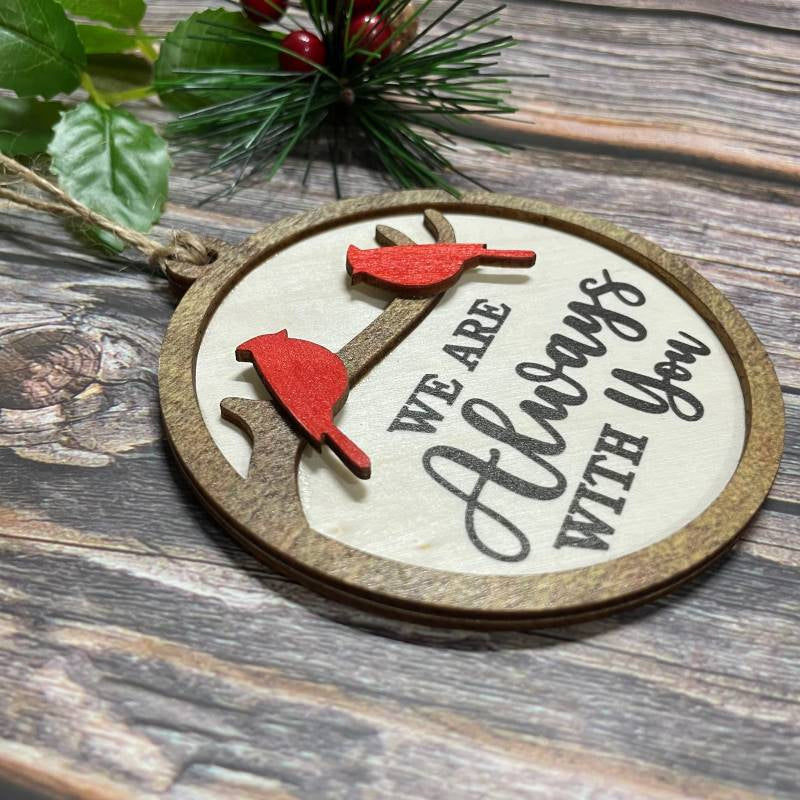 Norvo | Cardinal Bird Tre juleornament