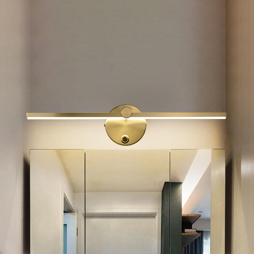 Norvo | Nordisk Minimalist Aluminium Lang Stangbryter LED Speil Vegglampe