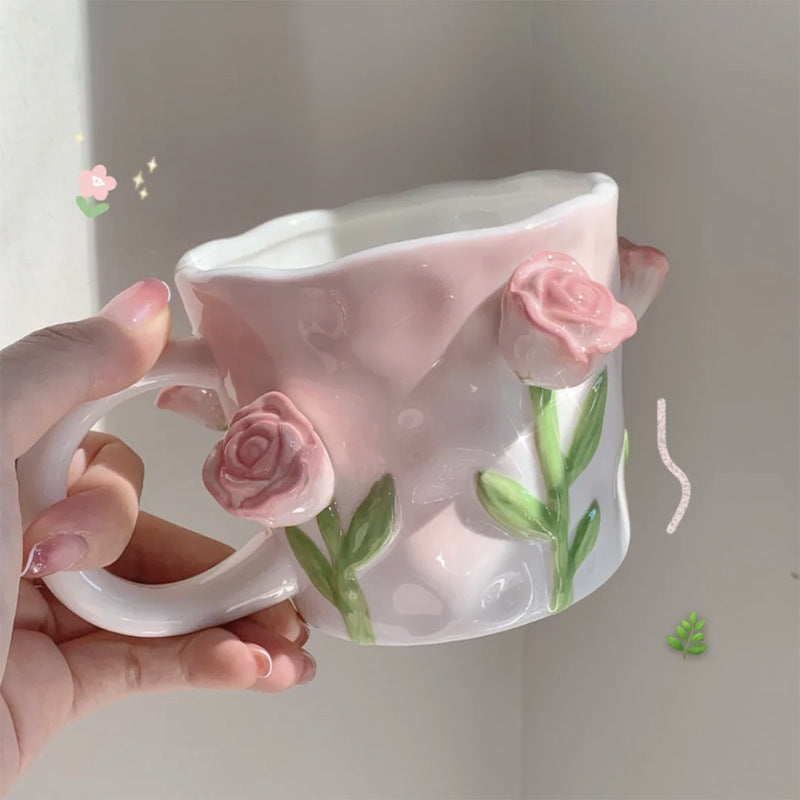 Norvo | Frendorf 3D Floral Håndmalt Krus