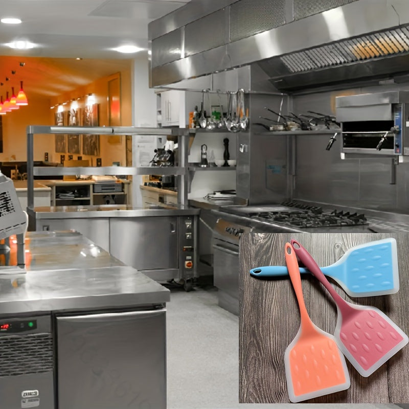 Norvo | Ekstra Stort Silikon Spatel Sett – Non-stick, Varmebestandig & Ergonomisk for Enkel Løsning av Mat, Perfekt for Matlaging & Baking