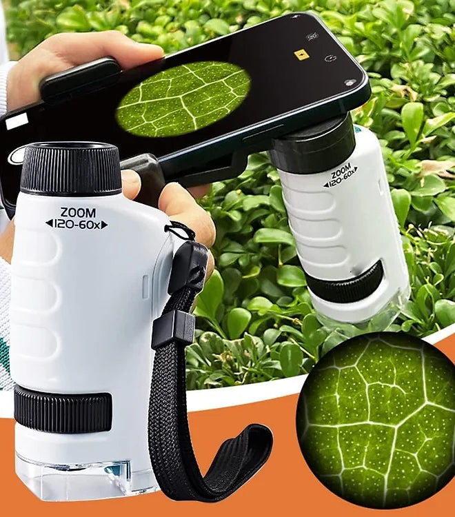 Norvo | MicroExplorer | Oppdag den skjulte verden - Kompakt mikroskop for unge forskere