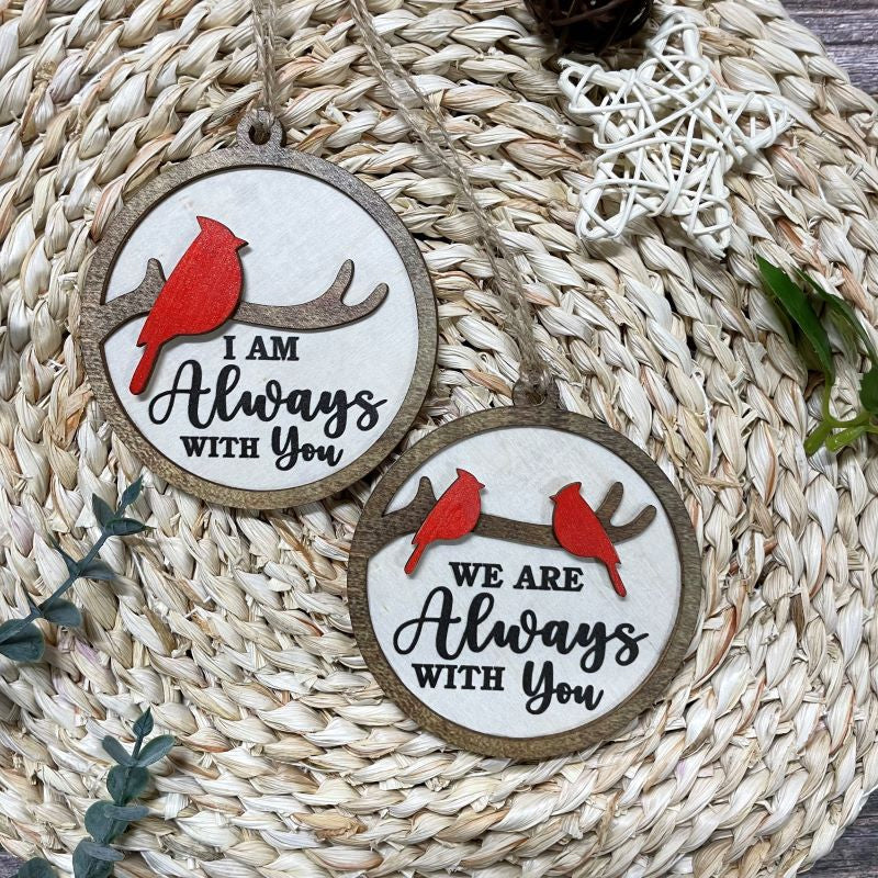 Norvo | Cardinal Bird Tre juleornament