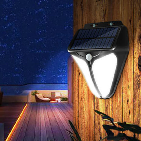 Norvo | Solenergi Intelligent Trekant Utendørs Vanntett Kroppssensor Patio LED Vegglampe