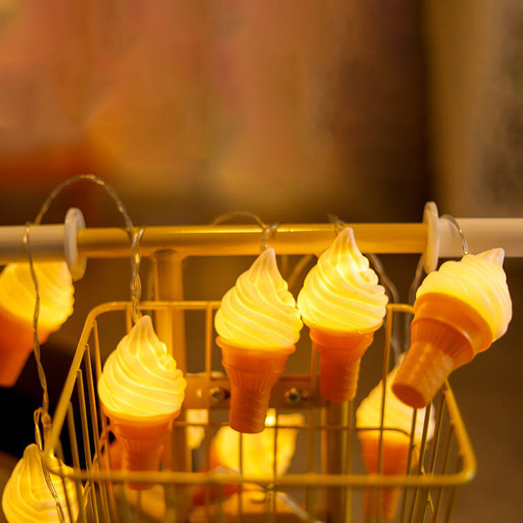 Norvo | Moderne Kreativ Iskrem Barn LED USB Batteri Dekorasjon Lyskilder