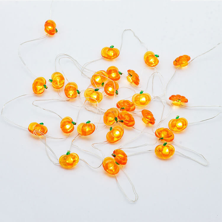 Norvo | Moderne Thanksgiving Lønn Eikenøtt Gresskar Dekorasjon 30 LED Lyslenker