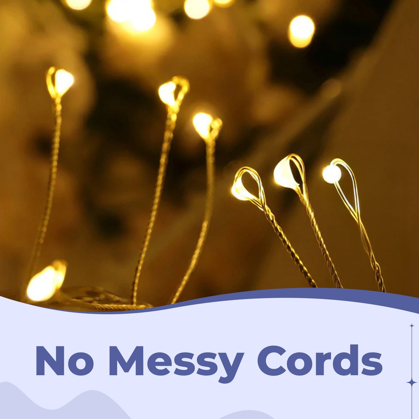 LED Smellbombe Lyskilder – Glitrende Kobbertråd Funksjonell