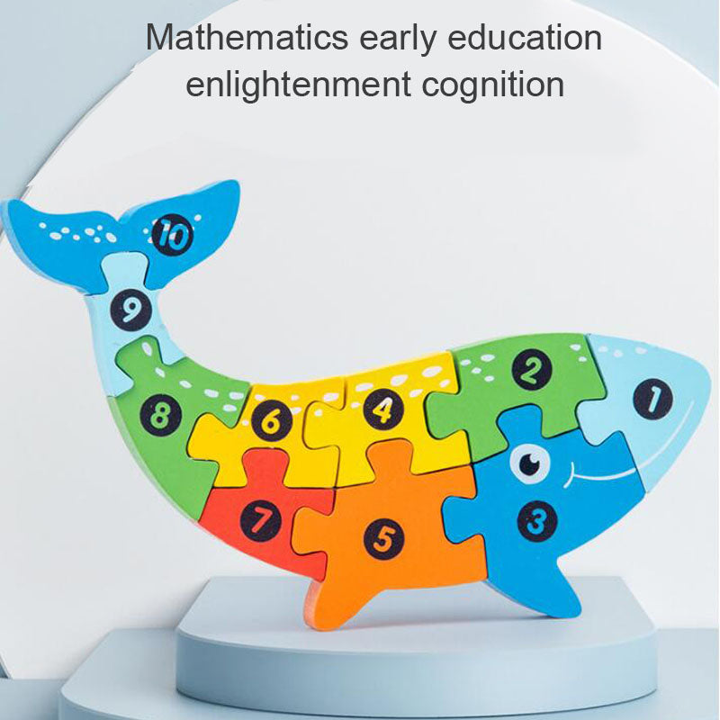 Norvo | Barn Læring 3D Trepuslespill