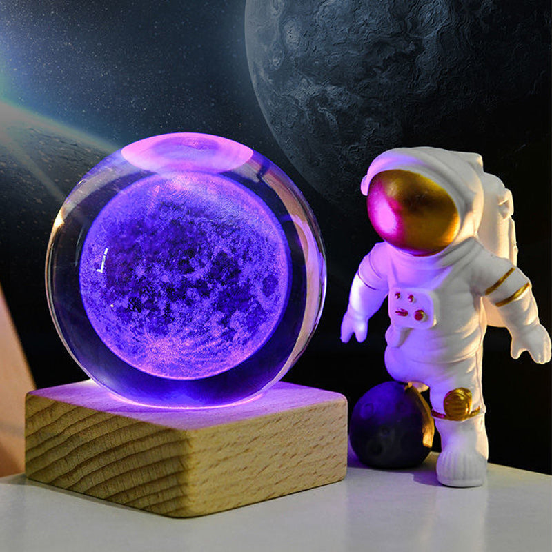 Norvo | 3D Galaxy Crystal Ball Nattlampe Dekorlampe