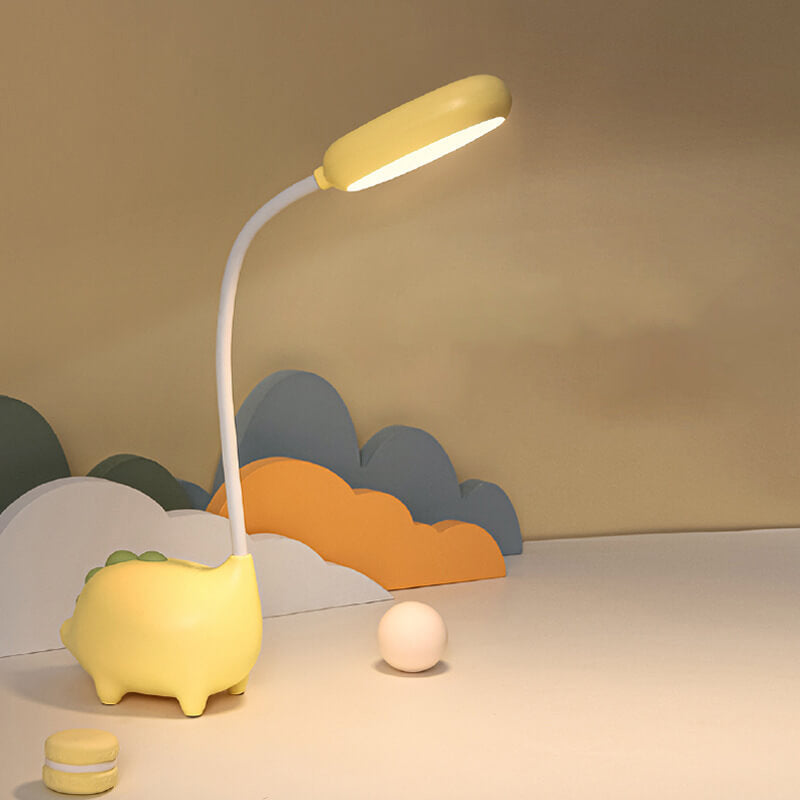 Norvo | Oppladbar LED Skrivebordslampe med Tegneserie Dinosaur Øyepleie