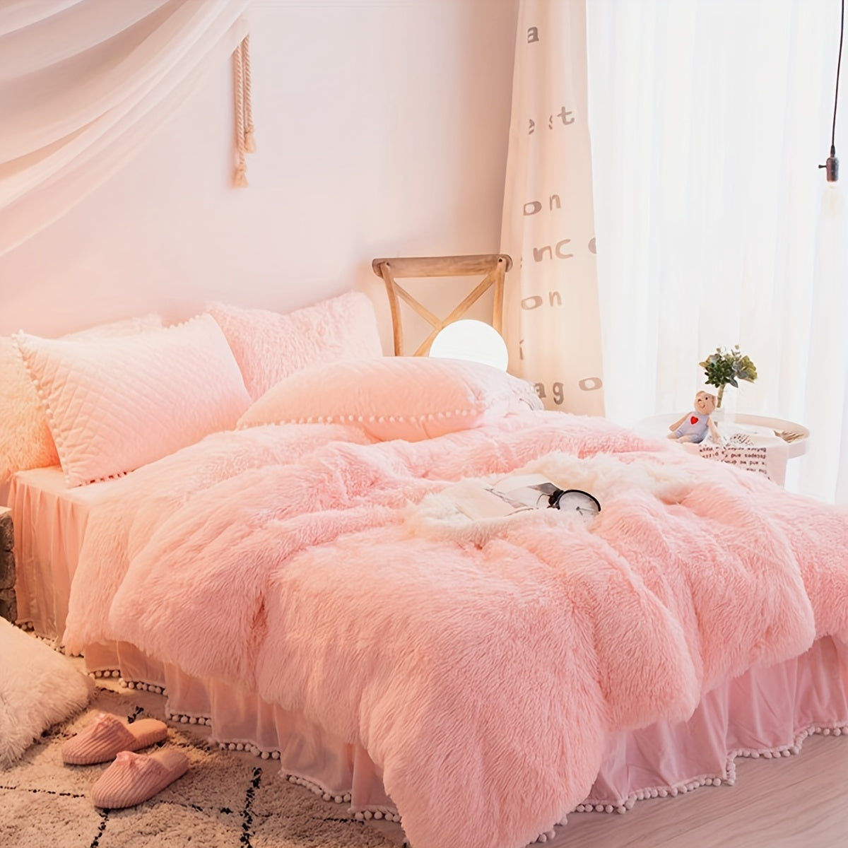 Norvo | Tre-dels fløyels sengetøy sett med fløyelsfinish