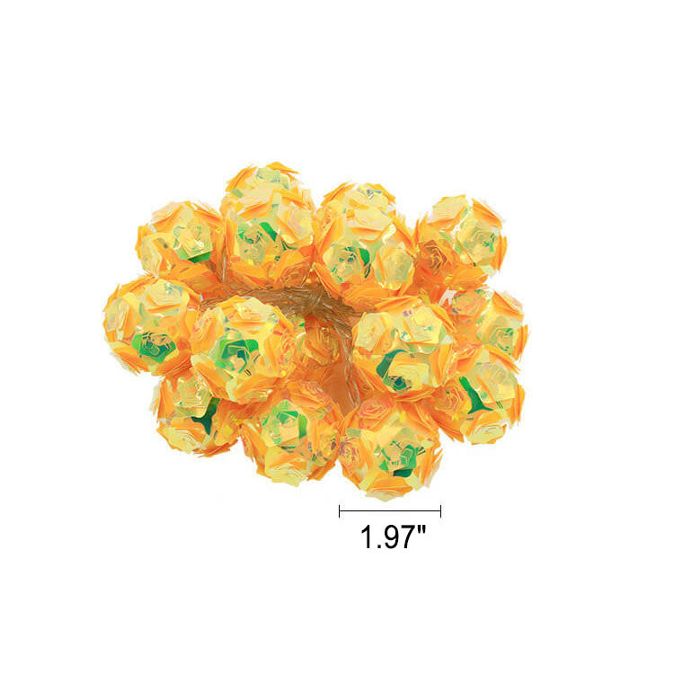 Norvo | Moderne roser dekorert USB LED fargede lyskjeder