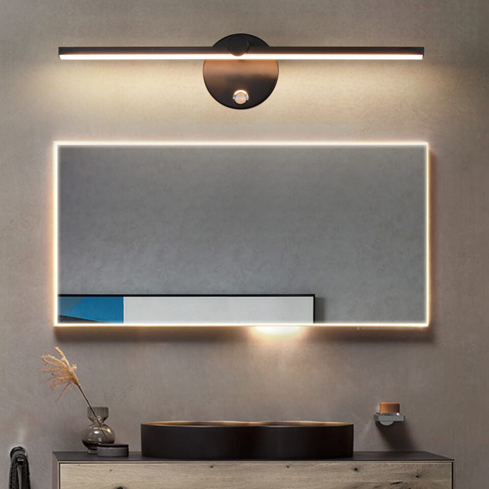 Norvo | Nordisk Minimalist Aluminium Lang Stangbryter LED Speil Vegglampe