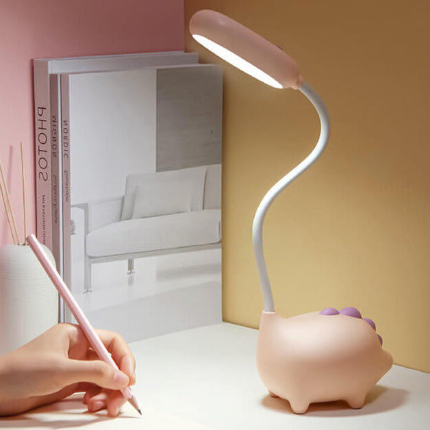 Norvo | Oppladbar LED Skrivebordslampe med Tegneserie Dinosaur Øyepleie