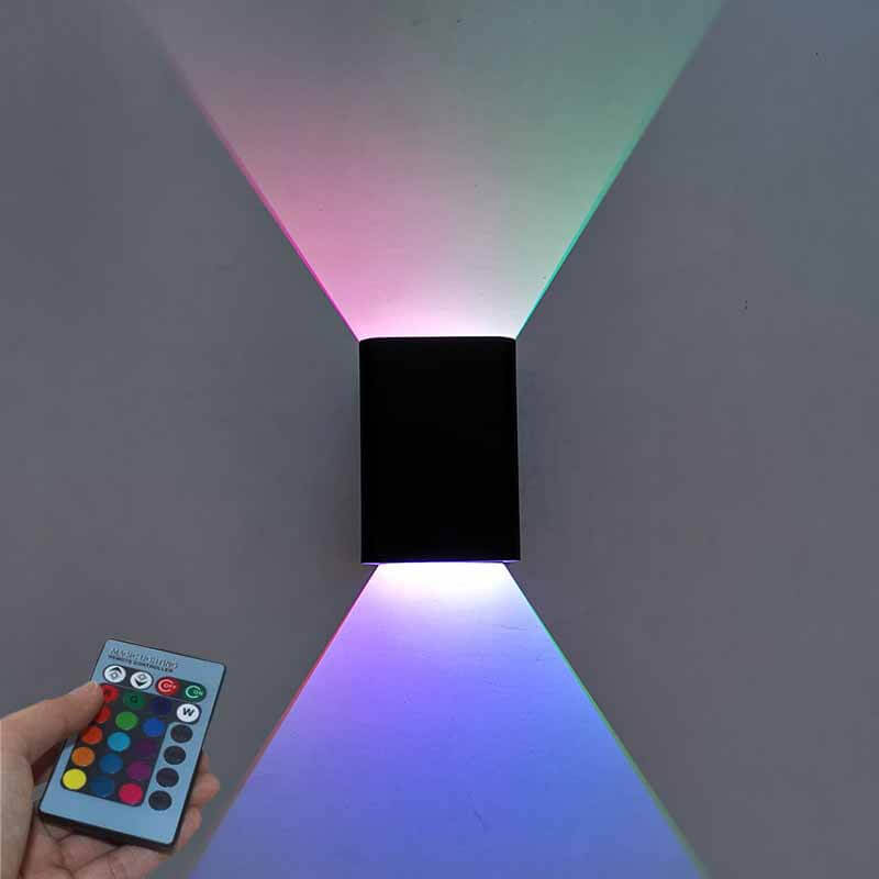 Norvo | Moderne firkantet aluminium LED RGB vegglampe