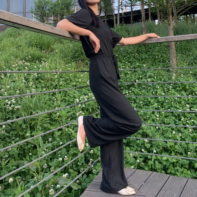 Norvo | Komfortabel Is Silke Korte Ermer T-Skjorte To Dels Sett