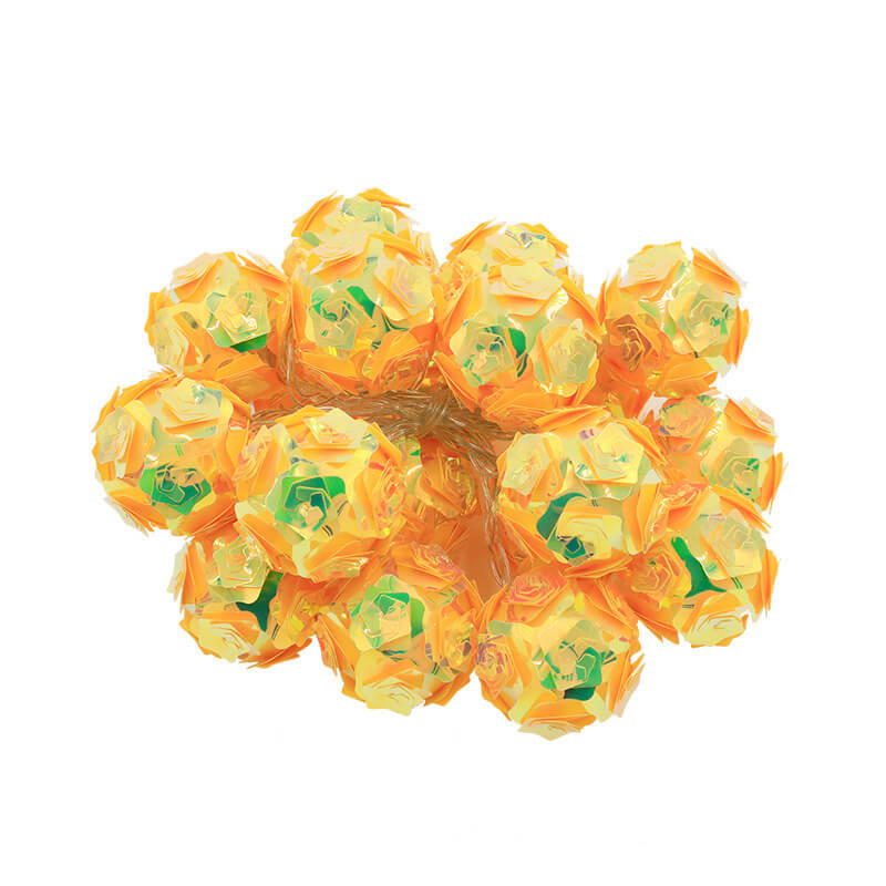 Norvo | Moderne roser dekorert USB LED fargede lyskjeder