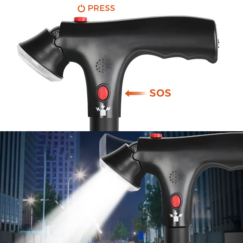 Norvo | Justerbar Og Sammenleggbar Stokk Med Led-Lys