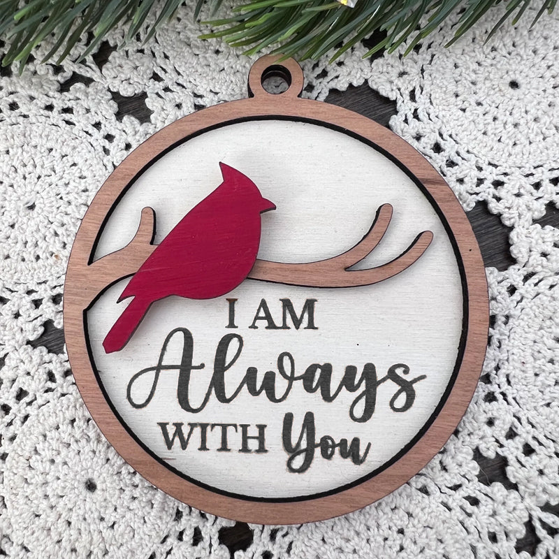 Norvo | Cardinal Bird Tre juleornament